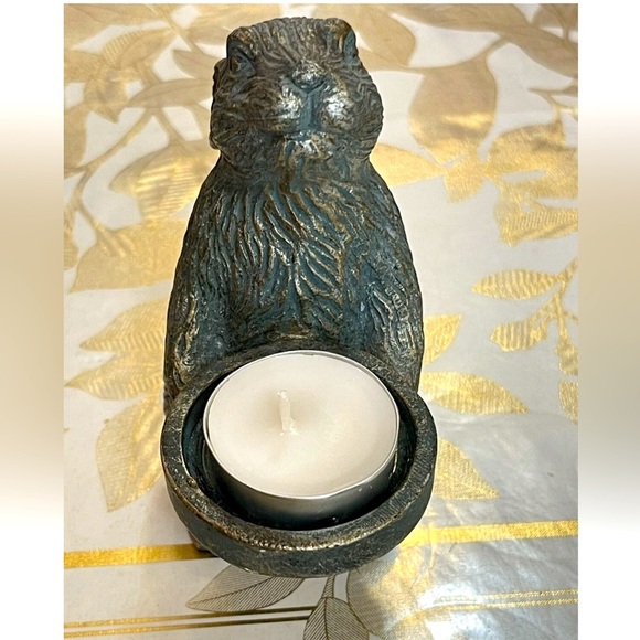 VTG Pier 1 Spring Easter Bunny Tea Light Holder/candlelight Standing 5” - Picture 3 of 5